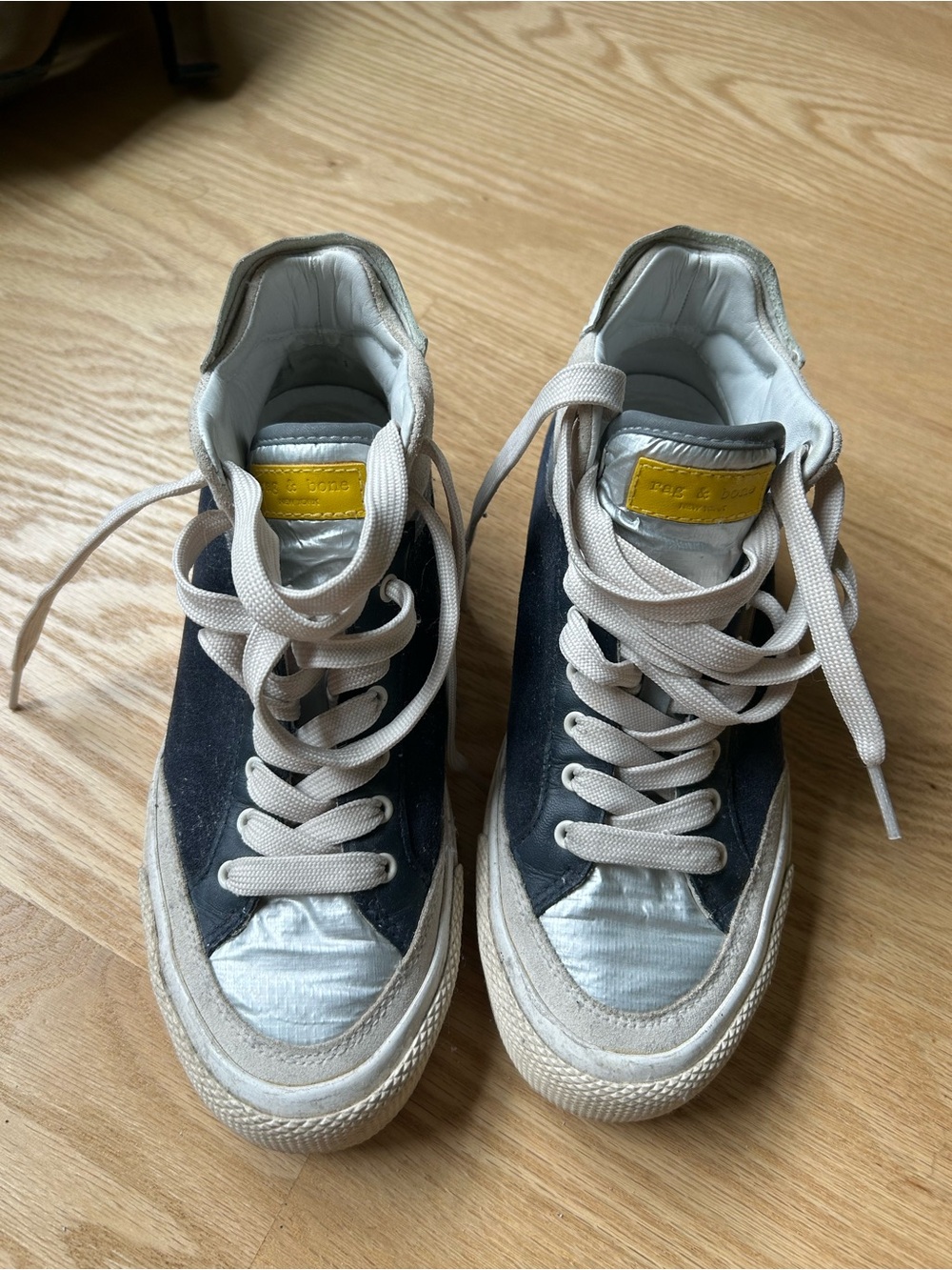 rag & bone RB Army navy blue High-Top Sneakers
